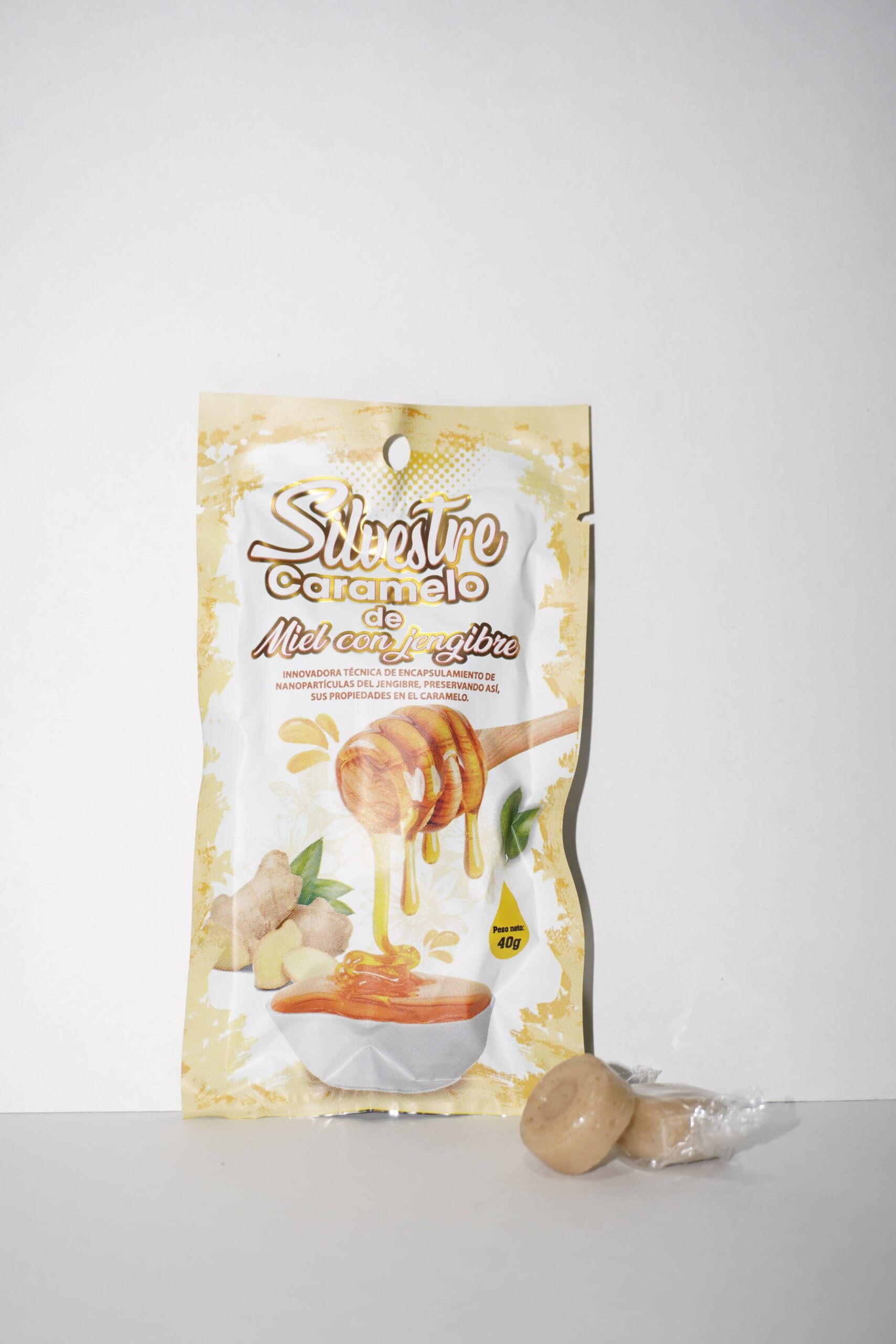 Caramelo de Miel con Jengibre 40g